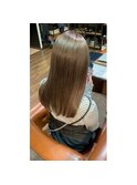 透明感♪ミルクティーグレージュ♪小顔に見せる♪