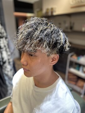 エクファフォーメン(EX-FA FOR MEN) ダークアッシュ/ニュアンスパーマ/韓国マッシュ/スペインカール