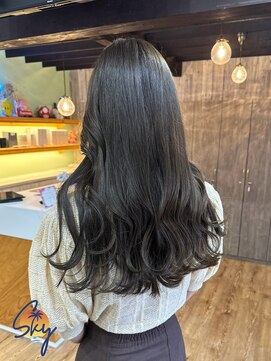 スカイ(SKY) 透明感カラー/髪質改善/縮毛矯正/レイヤーカット/ダブルカラー