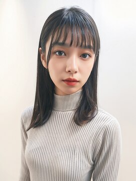 エイミー(Aimee) Aimee町田　黒髪でも重くならないシースルーバングミディアム