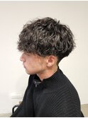 刈り上げマッシュ波巻きツイストスパイラルパーマ