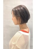 インナーカラー×大人ショートボブ