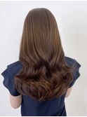 ロング顔周りレイヤーくびれヘア_ba520042