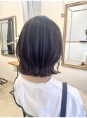 ナチュラル切りっぱなしボブ