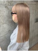 ミルクティーベージュ　ピンクベージュ　ピンクグレージュ