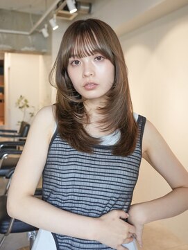 ラヴィズム 松崎店(LUVISM) 韓国/顔周りレイヤー/おくれ毛/ベージュ/ダブルカラー/東区/松崎