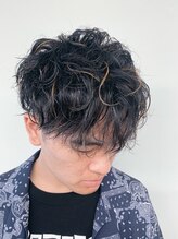 バーバーショップ テト キタヤマ(barber shop tete kitayama) 無造作パーマinメッシュ★ツーブロック