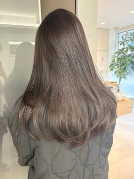 シエル バイ ケンジ 登戸 生田(CIEL by KENJE) ブリーチなし/オリーブベージュ/ナチュラル/イエベ髪色/透明感