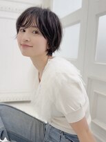 アイドットプラス 表参道(i.+omotesando) 小顔ショート×耳かけレイヤー 抜け感ショートボブ
