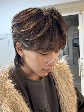 ファンド 千葉(fand) フェザーシースルーマッシュ/ウルフカット/メンズカット◎RYO