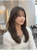 ワンカールレイヤー×今っぽイメチェン透明感ヘア