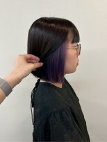エトレ(etore)&nbsp;艶髪ショートボブ/インナーカラーパープル