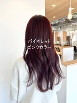 サロン(SALON)&nbsp;ブリーチ無しのバイオレットピンクカラー