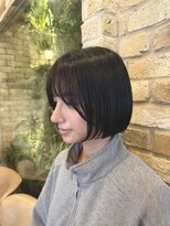 モナン 新宿(Monan) ミニボブ 切りっぱなしボブ 顔まわりカット 似合わせ