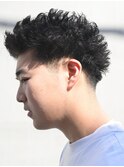 仏陀パーマピンパーマ特殊パーマツイストスパイラル短髪パーマ