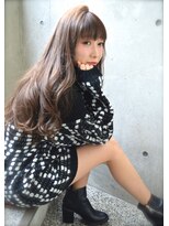 ニコアヘアデザイン(Nicoa hair design) さらりとカジュアルなセピアアッシュ