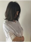 レイヤーボブの毛先だけパーマ