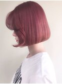 【CHELSEA】韓国風ボブ×Wカラーpink beige