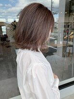 ナンバー(number+)&nbsp;20代30代大人かわいいブラウンベージュナチュラルロブヘアー美肌
