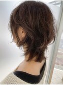 ナチュラルウルフカット