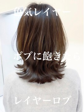 ノラキチジョウジ(NORA KICHIJOJI) #ウルフ#ボブウルフ#レイヤー#外ハネ#ロブヘア