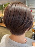 大人かわいいくびれミディーラベンダーインナーカラー