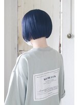 ホワイトルーム(White Room) 【暗くてもお洒落に】ダークブルーのミニボブ♪