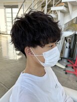 ブランコジーサウス(BLANCO G South) 波巻きスパイラルパーマ/ショートマッシュ