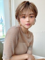 アフロート ディル(AFLOAT D'L)&nbsp;20代30代40代大人かわいい ひし形ショート ベージュカラー