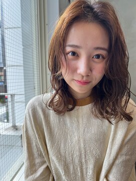 ロア ヘアーコーディネート 三条烏丸店(LoRE hair coordinate) Lore☆センターパート柔らかベージュ
