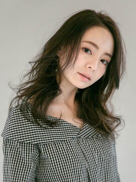 アース 三軒茶屋店(HAIR&MAKE EARTH) 三軒茶屋_レディース_ロング_コテ巻き_オリーブベージュ_大人