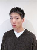 メンズスタイル 前髪立ち上げ ベリーショート