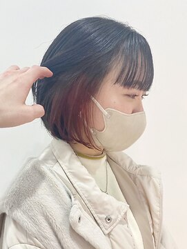 ギグスダブル 栄店(gigs double) デザインインナーカラー/レッド