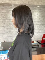 ヘアークルーズピース (hair cruise Piece) ブルーグレー×レイヤースタイル☆ 伸ばしかけでもクールに♪