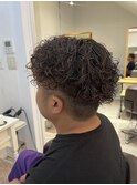 波巻きプードルパーマ