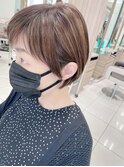 ポイントストレートでコンパクトショートボブ★★