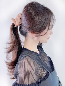 ボヌール 銀座並木通り店(Bonheur) ［stylist芹原］くくっても可愛い顔周りのデザイン3