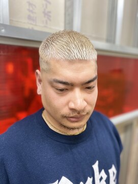 メリケンバーバーショップ トーキョー(MERICAN BARBERSHOP TYO) ハイライト/マッシュパーマ/ウルフ/アッシュブラック84