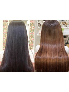 くせ毛でお悩みの方必見！適切な毛髪診断/薬剤選定/独自手法の縮毛矯正でクセを整え、ご希望のデザインに★