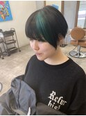 セクションカラー×マッシュショート◎