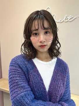 メルト 西梅田店(melt) #顔まわりレイヤー#ニュアンスパーマ