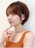 ショートショートボブ丸みショートひし形ボブ