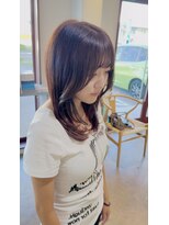 アン(un)&nbsp;レイヤーカット/ワインレッド