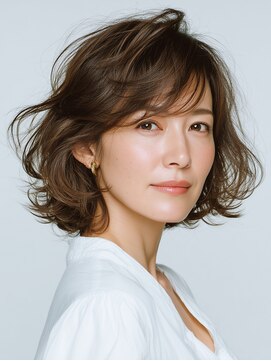 クラゲヘアー/小顔/ココアベージュ/オリーブグレー/川西