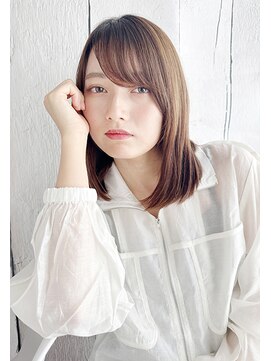 【月1メンテ】白髪染めリタッチでも透明感カラー