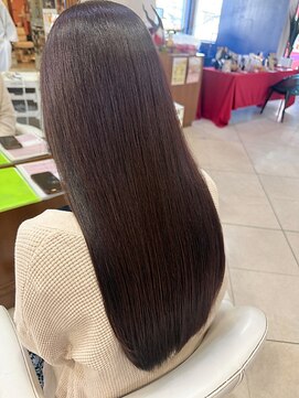 絹髪/髪質改善カラー/艶髪ストレート/美髪/艶髪