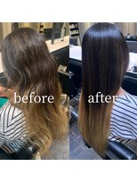 サンティエ 都通店(scintiller)&nbsp;ストレートスタイル/艶髪/髪質改善/縮毛矯正/20代30代40代50代