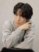 メンズ/ブリーチ　ar clip 表参道&nbsp;シースルーマッシュシャドーパーマメンズブリーチメンズカット