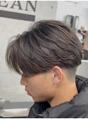 刈り上げセンターパートニュアンスパーマ熊本メンズカット
