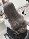 新潟ブリーチハイトーンカラーミルクティーベージュピンクカラー